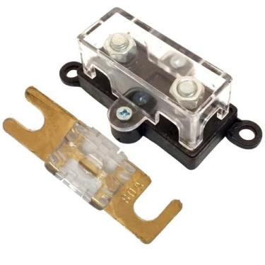 Imagem de Porta Fusível Caixa Midi Acrílico Reforçada e Fuzivel Mini Faca Modelo