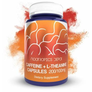 Imagem de Suplemento Nootropics Depot Caffeine + L-Teanina 60 cápsulas