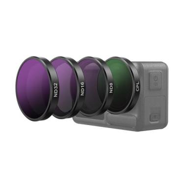 Imagem de Conjunto de filtros de lente TELESIN para câmera DJI Osmo Action 5 Pro