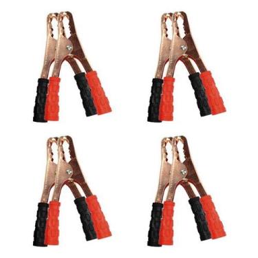 Imagem de Garra Jacaré 500A Emborrachado 8 Peças - Lugatools