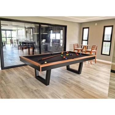 Imagem de Mesa de Sinuca/Bilhar - 2,52x1,40 - Nelson Bilhares, Preto