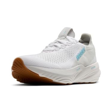 Imagem de Brooks Tênis de corrida masculino Glycerin Stealthfit 22 Neutral, Branco/Ostra/Azul, 41