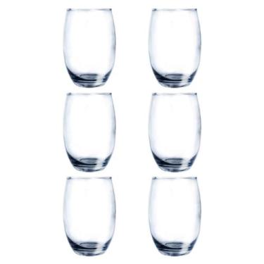 Imagem de 6 Copos Alto Redondo Vidro Aruba 465ml Suco Drink Nadir - NADIR FIGUER