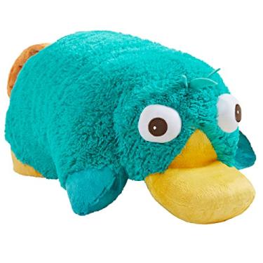 Imagem de Pillow Pets Perry autêntico da Disney, 45,7 cm, travesseiro dobrável de pelúcia - grande
