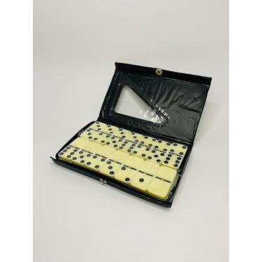 Imagem de Jogo de Dominó em Estojo, 28 Peças, 7mm, Cor Marfim