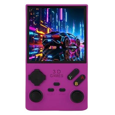 Imagem de VBESTLIFE Console de Jogos Portátil Retro, Construído Em Jogos Clássicos, 45 Simuladores, para Linux, Tela HD de 4 Polegadas, Cartão de 256 GB, Console Portátil de de Bolso (Violeta)