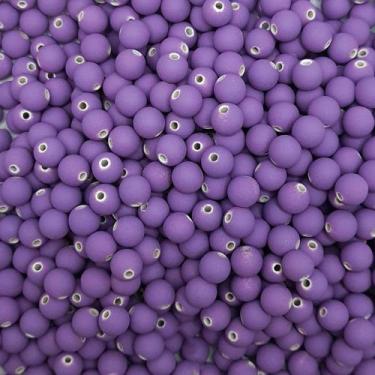 Imagem de Miçanga Passante Bola Emborrachada 8mm 150pçs Bijuteria 60g Escolha a 