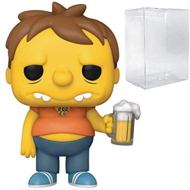 Imagem de Os Simpsons – Boneco Funko Pop de vinil do Barney Gumble (combinado com capa protetora compatível com caixa pop)