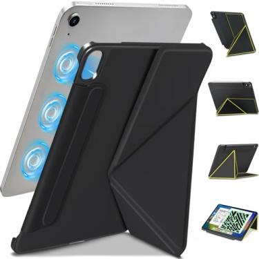 Imagem de Wonzir Capa para iPad Air de 11 polegadas M3/M2 (2025 e 2024) Capa magnética fina e poderosa para iPad Air 5/4 de 10,9 polegadas (2022 e 2020), 4 ângulos estandibg, capa com suporte vertical, com