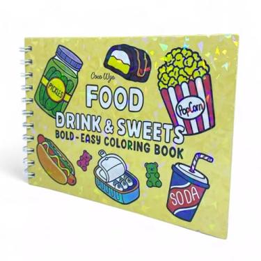 Imagem de Livro De Colorir Antistress Capa Holográfica Criatividade Inspiração Bem-Estar (Food Drinks & Sweets)