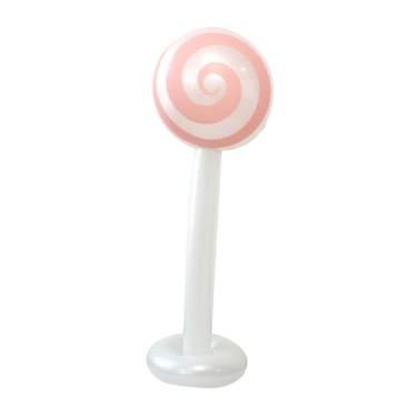 Imagem de Sclmgo Pirulito Inflável de Natal, Decoração de Natal Multiuso, 47 Polegadas, Suprimentos Infláveis ​​para Festas, Quintal, Casa, Style D, Tamanho real