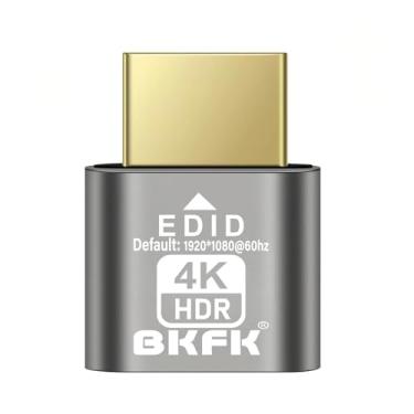 Imagem de Plugue fictício hdmi 4K - adaptador de exibição para HDMI, janela virtual Luna Display para emulador doméstico - Dummy, displayport Headless dummie dongle1080P 120Hz (4K-HDR (padrão 1920X1080@60HZ-1P)