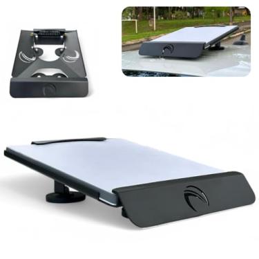 Imagem de Starlink Mini Suporte Para Carro Base Veicular Para Uso Externo Móvel Instalação no Teto Com Ímãs Starlinkmini Antena 4 Gen Geração Plug And Play Sinal Internet Conexão Viagem (Preta)