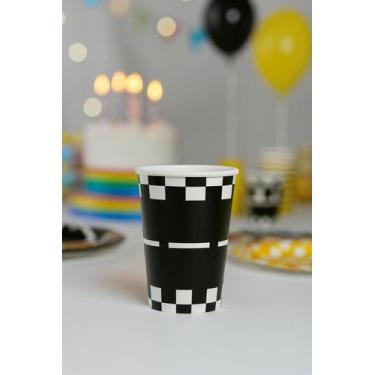 Imagem de 8 Copos de Papel Pista de corrida 250 ml  Festa Carros Corrida  Ponto 