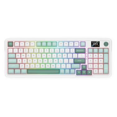 Imagem de Teclado Gamer Redragon Galatin Pro K719WG RGB Sem Fio Branco