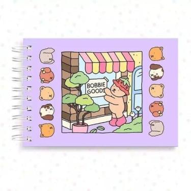 Imagem de Livro Colorir Bobbie Goods 50 Folhas Capa Dura Azul E Rosa - Boobie Go