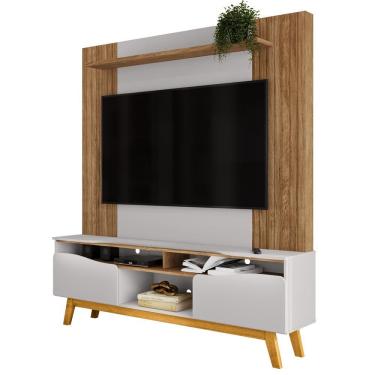 Imagem de Estante Home Tv 75 Pol 180 Cm Atalaia Cinamomo Off White Bechara
