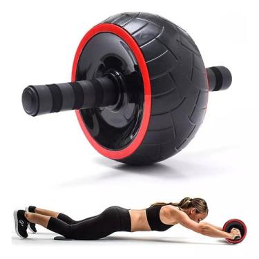 Imagem de Roda Rolo Abdominal Larga Aparelho Exercício Fitness - Import