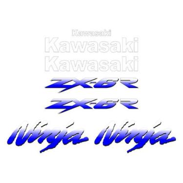 Imagem de Adesivo Compatível para Kawasaki ZX-6R 1999 a 2002 - Protetor Tank Pad