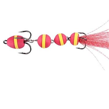 Imagem de GRFIT Ganchos de pesca kit de iscas de pesca grandes iscas de pesca iscas macias isca de espuma isca de natação isca de baixo wobbler com iscas artificiais anzóis de peixe (cor: D-001)