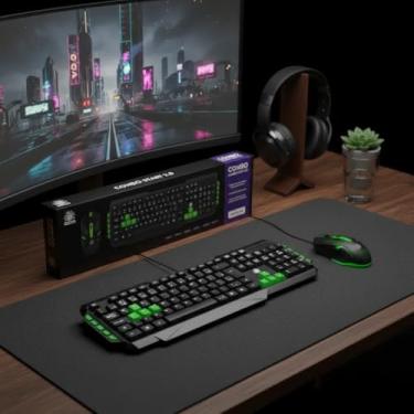 Imagem de Kit Teclado E Mouse Gamer KG-03R Nemesis Start 2.0 USB 5+ (Preto e Verde)