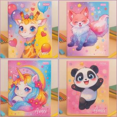 Imagem de Caderno Brochura Grande 96 Folhas Capa Dura Unicornio Amei Sortido - N