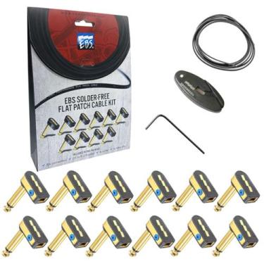 Imagem de Kit EBS Solder free sem solda 10 plug cabo flat 2,5m SFC-K10
