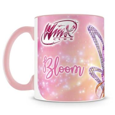 Imagem de Caneca Personalizada Clube das Winx - Bloom - Porcelana Rosa - Amo Can