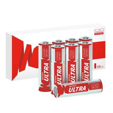 Imagem de Paquete de 8 Pilas AA BEVIGOR Ultra de Litio 3500mAh 1.5V
