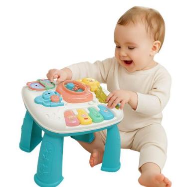 Imagem de Mesa de Atividades Musical Infantil Educativa com Luz e Som  Brinquedo