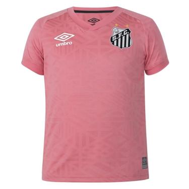 Imagem de Camisa Umbro Santos Outubro Rosa 2022/23 Infantil