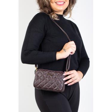 Imagem de Bolsa pequena de couro matelassê Beatriz