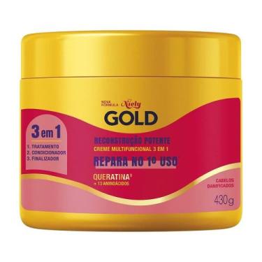 Imagem de Creme de Tratamento Niely Gold Reconstrução Potente com Queratina 430g