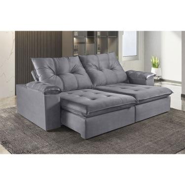 Imagem de Sofa Retratil e Reclinavel 4 Lugares M-194 2,50m Molas Ensacadas Pillow Top Estofados Martins