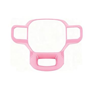 Imagem de Keptrim Acabamento da capa do volante para Ford F150 2021 2022 2023 2024 2025, para 2023-2025 F250 F350 Super Duty, para expedição 2022-2025, ABS rosa, 1 peça