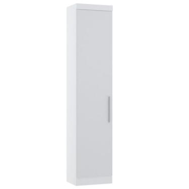 Imagem de Armário Aéreo Maleiro Modulado 97cm 2 Portas Alpes Luciane Móveis Branco Pf Com Grey Sky Pf