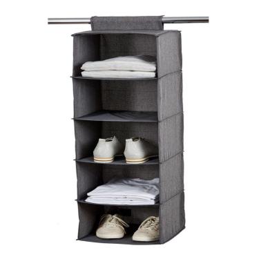 Imagem de Sapateira Guarda Roupa Armario Cabide Organizador 5 Prateleiras Multiuso Closet