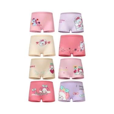 Imagem de Calcinhas De Algodão Para Meninas Com Estampa De Unicórnio, Pacote Com