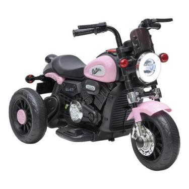 Imagem de Motinha Elétrica Infantil Mini Harley 6v Rosa Zippy Toys
