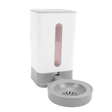 Imagem de Asixxsix Distribuidor Automático de água para Animais de Estimação Suspenso, Garrafa de água Em Gaiola de 1,5L Sem Design de Boca Molhada, Tanque de água Transparente para Cães, Gatos, (GREY)