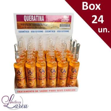 Imagem de "Box Ampola Capilar 10 ml Queratina (24 unidades) - Arovida