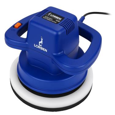 Imagem de Politriz Orbital Automotiva Elétrica Lorben 10 Polegadas 120W 3300RPM Rolamentada com 2 Boinas