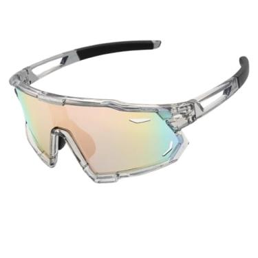 Imagem de Óculos de Sol Esportivo Polarizado Baixa Pace Premium Ciclismo Corrida Bike UV400 Masculino Feminino Unisex - Modelo Runner - Cacife Brand (Cinza Cristal Rose Espelhado)