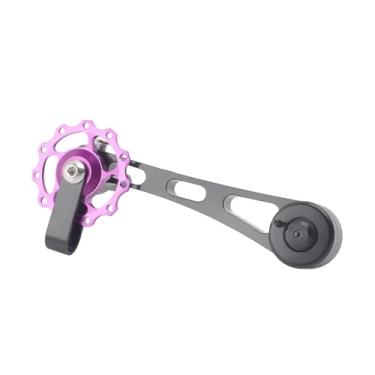 Imagem de Vaveren Tensor de corrente de bicicleta, Conversão para bicicleta de velocidade única, Conversor de ajuste de corrente, Cassete de velocidade única, Roxo