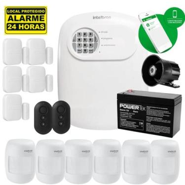 Imagem de Kit Alarme Intelbras Acesso Via App Celular Com 11 Sensores