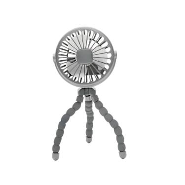 Imagem de Ventilador Portátil USB para Bebê Clingo – 3 Velocidades, Silencioso, com Tripé Flexível para Carrinho, Berço e Carro