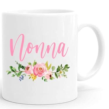 Imagem de Waldeal Caneca de café Nonna, presentes Nonna de netos, presentes de aniversário para avó, 325 ml, branca