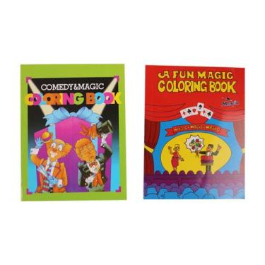 Imagem de Pacote com 2 miniadereços Funny Illusion Trick Magic Coloring Book Tri