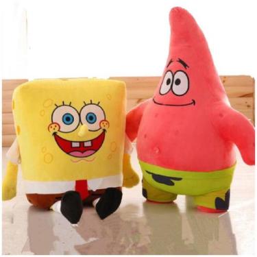 Imagem de Conjunto Plush Star Set Bob Esponja e Patrick 35 cm - Lightbek Officia