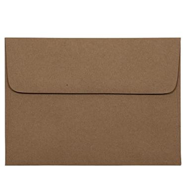 Imagem de Envelopes de papel JAM – Reciclado em Kraft marrom, 50 Per Pack, A7